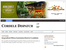 Tablet Screenshot of cordeledispatch.com